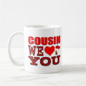 Mug Cousin nous vous aimons (Gauche)