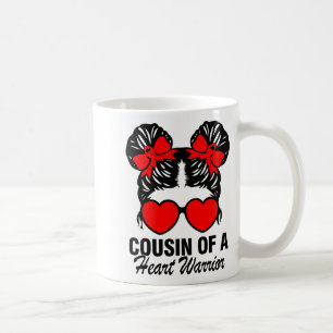 Mug Cousine d'un guerrier du cœur Maladie cardiaque Ch