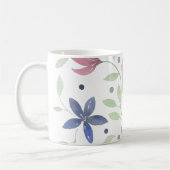 Mug Coussin d'aquarelle florale (Gauche)
