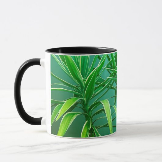 Mug Coussin d'arbre palmier botanique vert (Gauche)