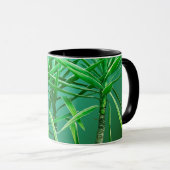 Mug Coussin d'arbre palmier botanique vert (Devant droit)