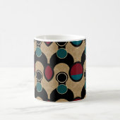 Mug Coussin de jet abstrait Cercles Gras Or (Centre)