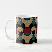Mug Coussin de jet abstrait Cercles Gras Or (Gauche)