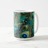 Mug Coussin de jet Peacock Passion (Devant droit)