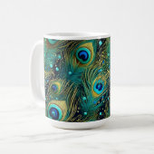 Mug Coussin de jet Peacock Passion (Devant gauche)