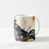 Mug coussin de motocross (Devant droit)