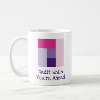 Mug Coussin de quilt Log Cabin en patchwork cinq coule