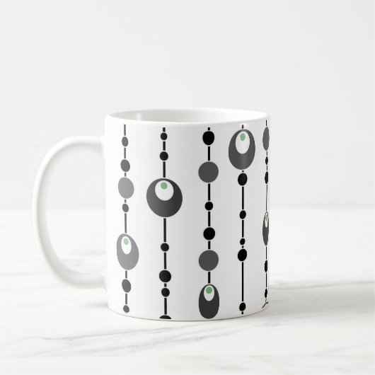 Mug Coussin décoratif design abstrait rétro décoration (Gauche)