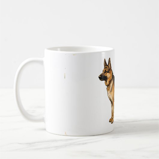 Mug Coussin double face avec Bergère Allemande (Gauche)