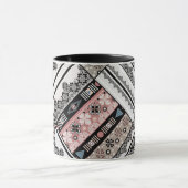 Mug Coussin jetable tribal ethno traditionnel géométri (Centre)