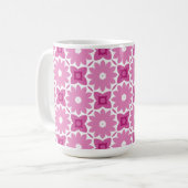 Mug Coussin PP 80 : 2 sur 3 fleurs roses (Devant gauche)