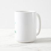Mug coussin rond mignon mood choco menthe (Devant droit)