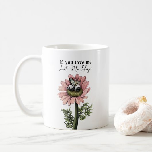 Mug Coussin rose couchage Panda Ours Fée Jeu d'oreille (Avec donut)