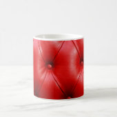 Mug Coussin rouge texture cuir (Centre)