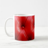 Mug Coussin rouge texture cuir (Gauche)