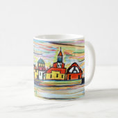 Mug Coussins de café à l'aquarelle unique (Devant droit)