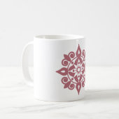Mug Coussins ronds Mandala Design frais (Devant gauche)