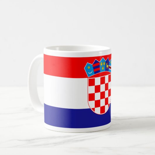 Mug Coût bas ! Drapeau croate (Devant gauche)