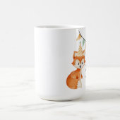 Mug Coute Fox Woodland Casquette de la fête rose (Centre)