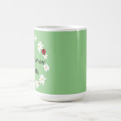 Mug Coute Polka point Ladybug Daisy Flower fête d'anni (Centre)
