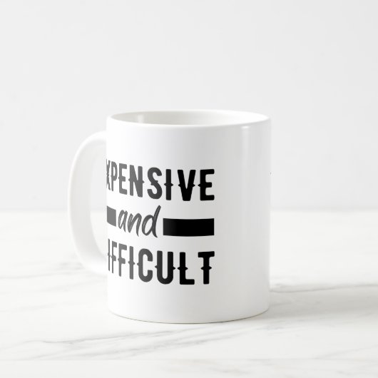 Mug Coûteux et difficiles (Devant gauche)