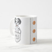Mug Coutume dalmate pour Amoureux des chiens Trainer L (Devant gauche)
