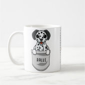 Mug Coutume dalmate pour Amoureux des chiens Trainer L (Gauche)