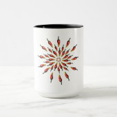 Mug Coutume d'art de mandala de Red Hot Chili Peppers (Centre)