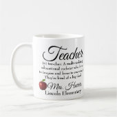 Mug Coutume de Rockstar de professeur (Gauche)