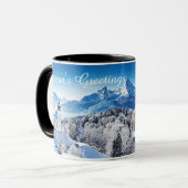 Mug Coutume de scène hivernale (Devant gauche)