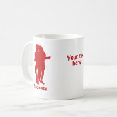 Mug Coutume de silhouette de danseurs de Bachata (Devant gauche)