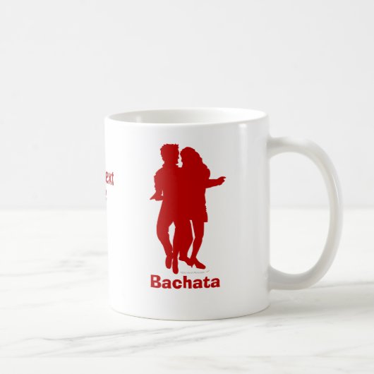 Mug Coutume de silhouette de danseurs de Bachata (Droite)