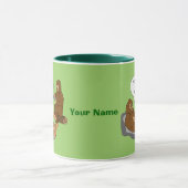 Mug Coutume drôle de bande dessinée de Sasquatch du (Centre)