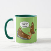 Mug Coutume drôle de bande dessinée de Sasquatch du (Gauche)