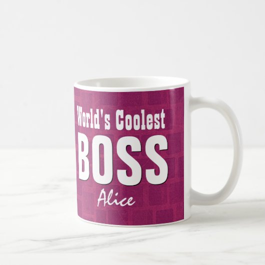 Mug Coutume fuchsia V21D de briques du PATRON le plus (Droite)