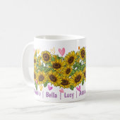 Mug Coutume Havanaise Lover Sunflower Trainer Floral (Devant gauche)