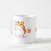 Mug Coutume mignonne de hamster de Kawaii (Devant gauche)