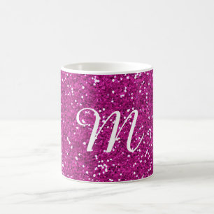 Mug Coutume rose de parties scintillantes décorée d'