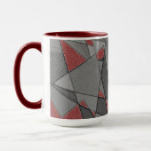 Mug Coutume rugueuse triangulaire, sur arrière - plan (Gauche)