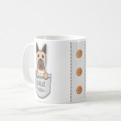 Mug Coutume Super Danse pour Amoureux des chiens Train (Devant gauche)