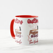 Mug Couture au patchwork où la passion rencontre l'aig (Devant gauche)