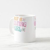 Mug Couture de patchwork féminine - Une simple quilteu (Devant gauche)