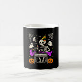 Mug Couture de squelette d'Halloween Fantôme Citrouill (Centre)