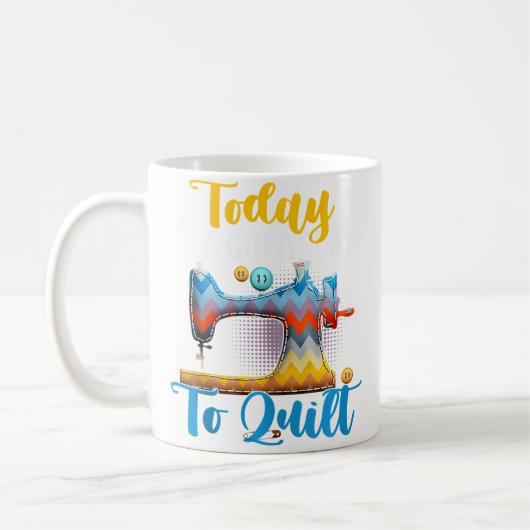 Mug Couture Patchwork Machine à Coudre Drôle Coudre Ég (Gauche)