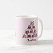 Mug Couture rose bobine de coton (Devant droit)