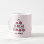 Mug Couture rose bobine de coton (Devant gauche)