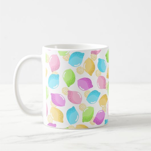 Mug Couvercle d'air Pastel lemons motif iPad (Gauche)