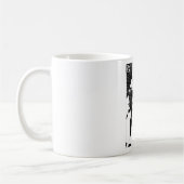 Mug Couvercle de fond de la lanterne verte, noir et bl (Gauche)