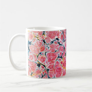 Mug Couvercle en papier marbré victorien coloré