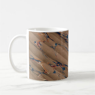 Mug Couvercle en papier marbré victorien coloré